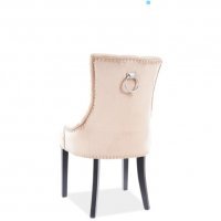 Scaun Tapitat EDWARD VELVET Genarom SN Negru / Bluvel 19